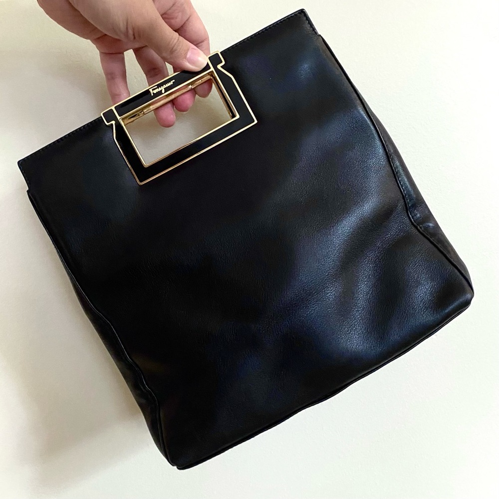 Vintage Salvatore Ferragamo 2-Way Leather Bag
